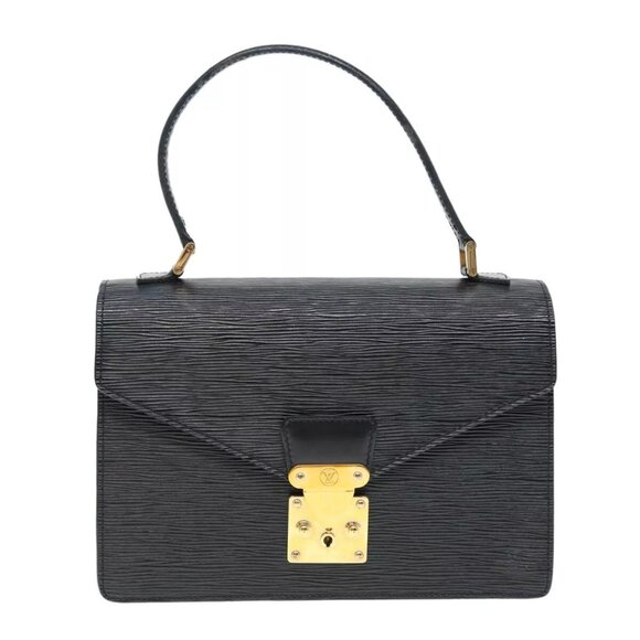 LOUIS VUITTON Epi Concorde Hand Bag Black - Picture 1 of 16